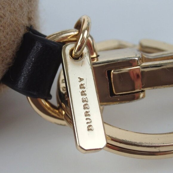 Rare Authentic BURBERRY Teddy bear key ring cotton [Used] - Picture 9 of 9